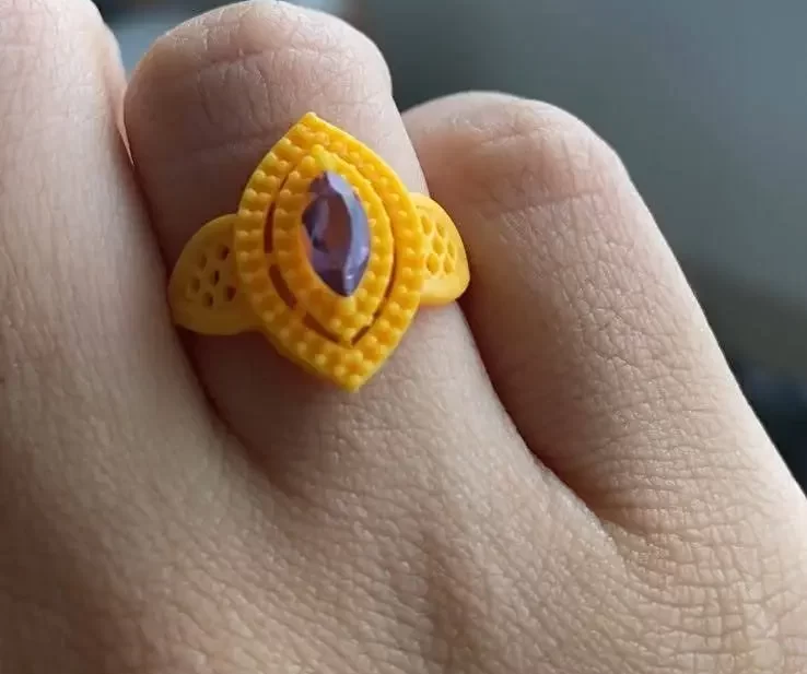 anel feito com impressão 3d
