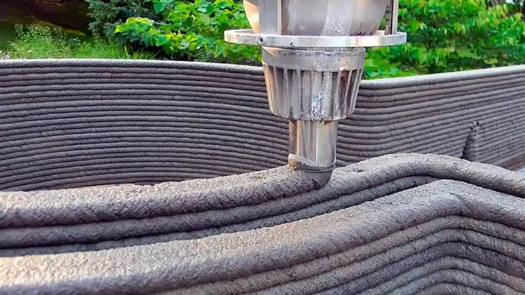 Impressora 3D em concreto. Disponível em: https://www.engineme.org/blog/impressao-3d-na-construcao-civil Acesso em: 08/04/2025 ás 12:58h.