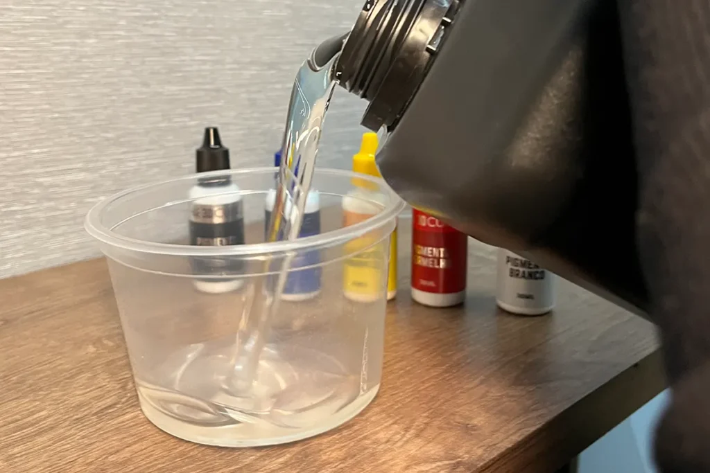 como fazer pigmentação de resina 3D